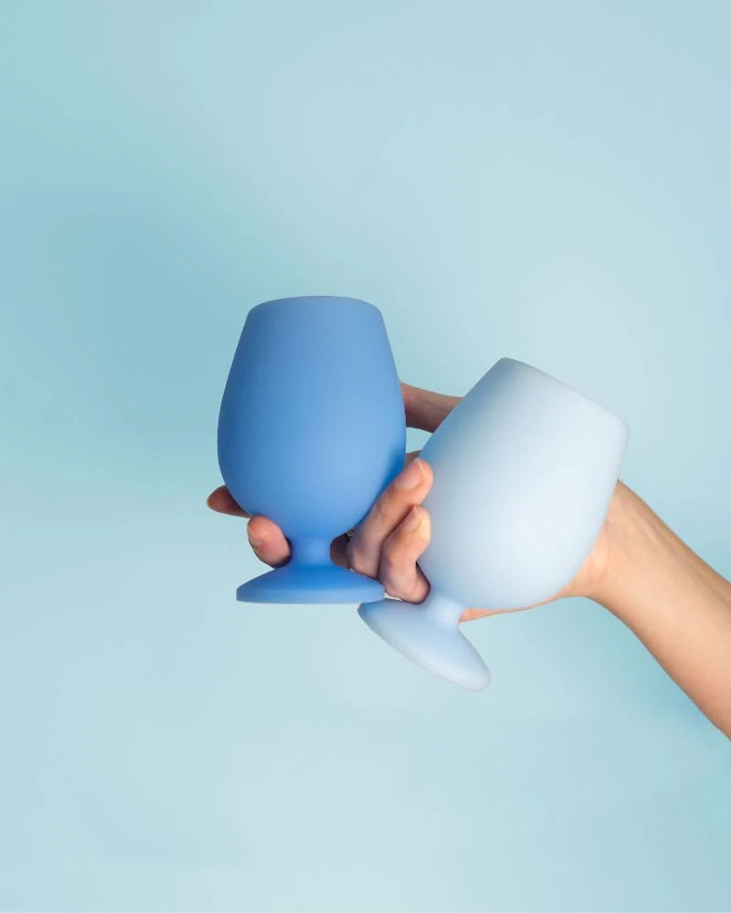 Sky + Kingfisher | Stemm | Unbreakable Wine Glasses Set of 2