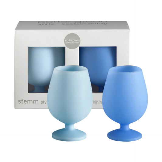 Sky + Kingfisher | Stemm | Unbreakable Wine Glasses Set of 2