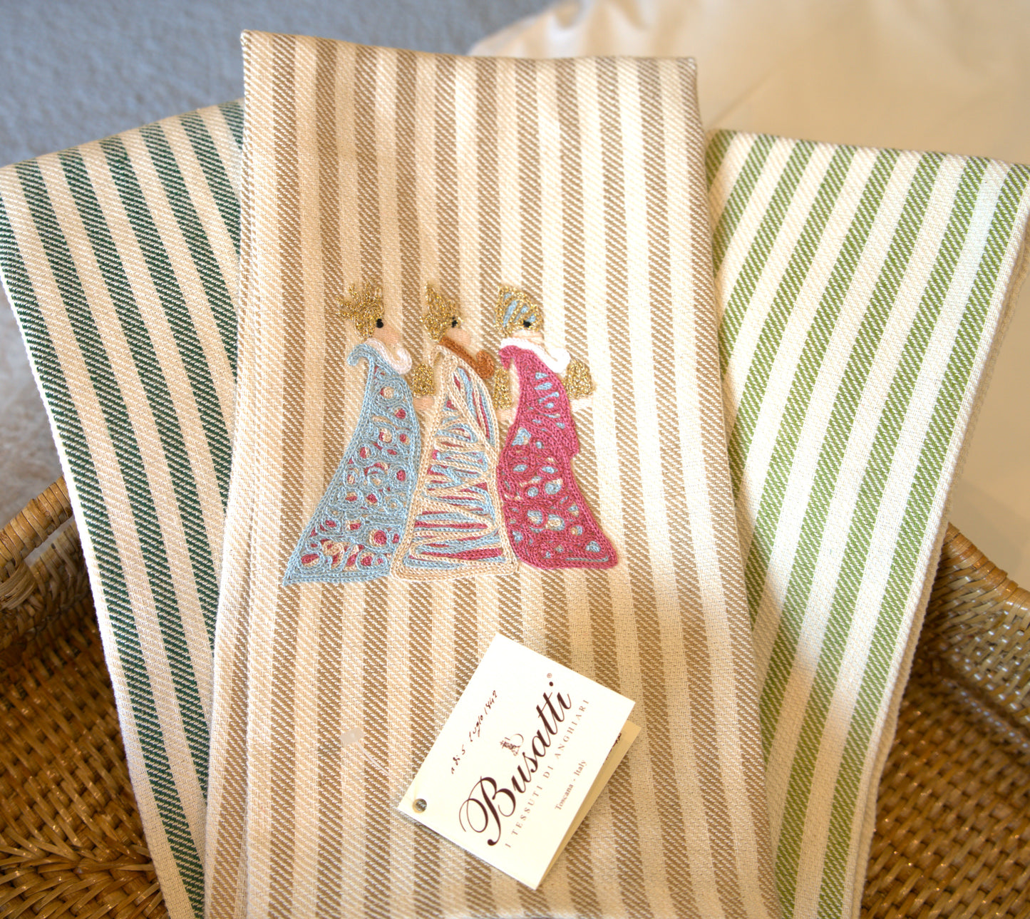 Wise Men Tan | Busatti Pomelo Kitchen Towel | Col. 113